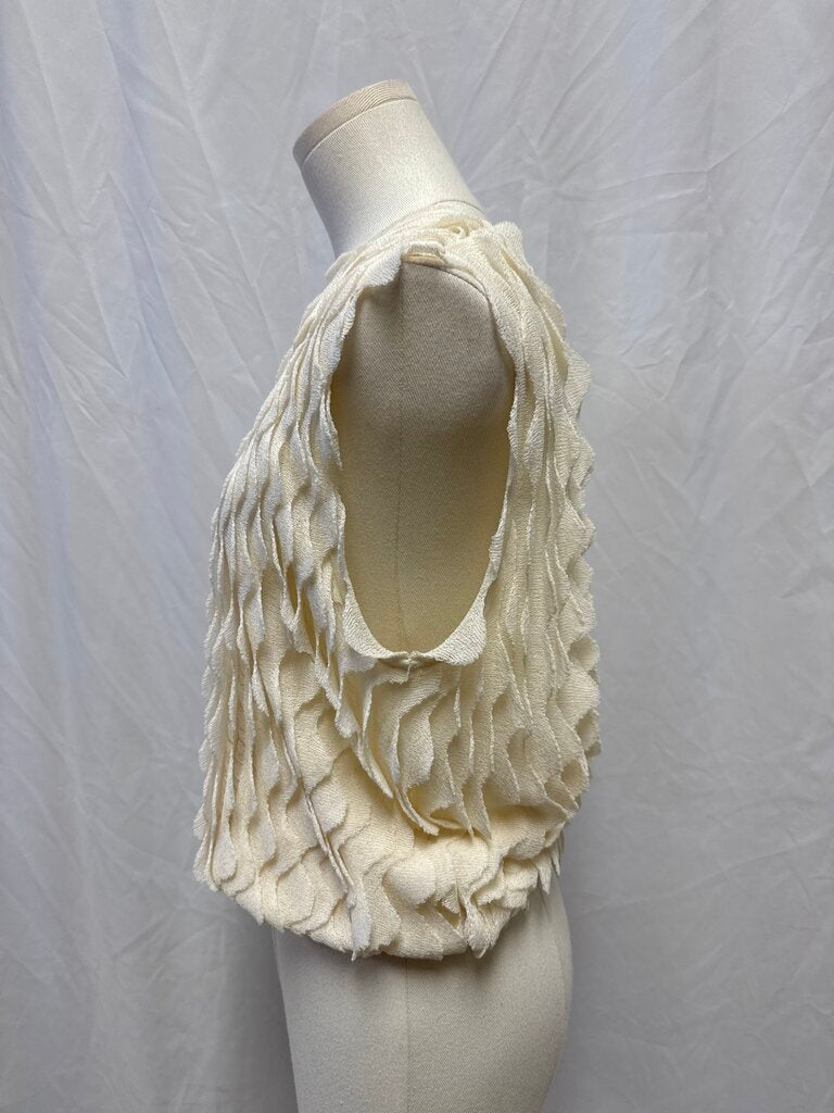 Ulla Johnson Ivory Scalloped Top