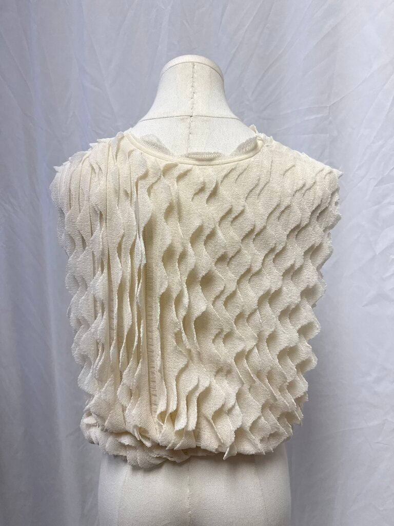Ulla Johnson Ivory Scalloped Top