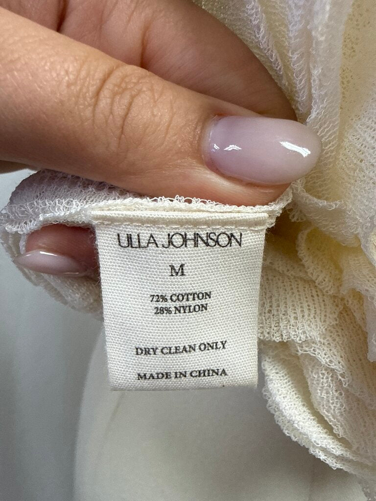 Ulla Johnson Ivory Scalloped Top