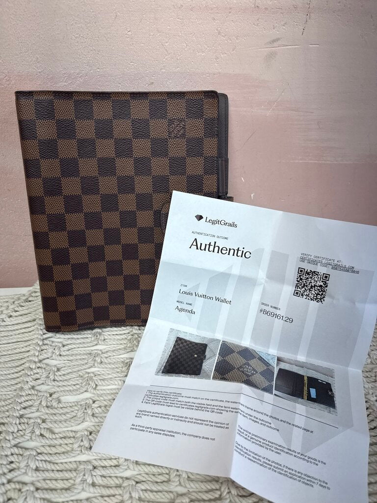 Louis Vuitton Ebene Damier Agenda '20