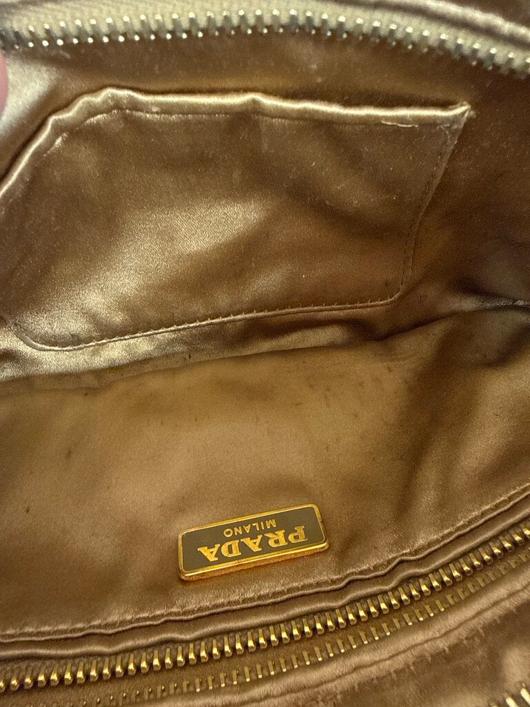 Prada Gold Sequin Clutch w/Box (Inside As Is)