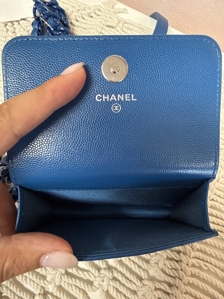 Chanel Cobalt Quilted My Everything Flap Belt Bag w/Bag
