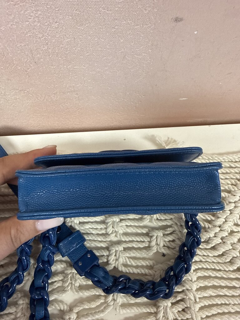Chanel Cobalt Quilted My Everything Flap Belt Bag w/Bag
