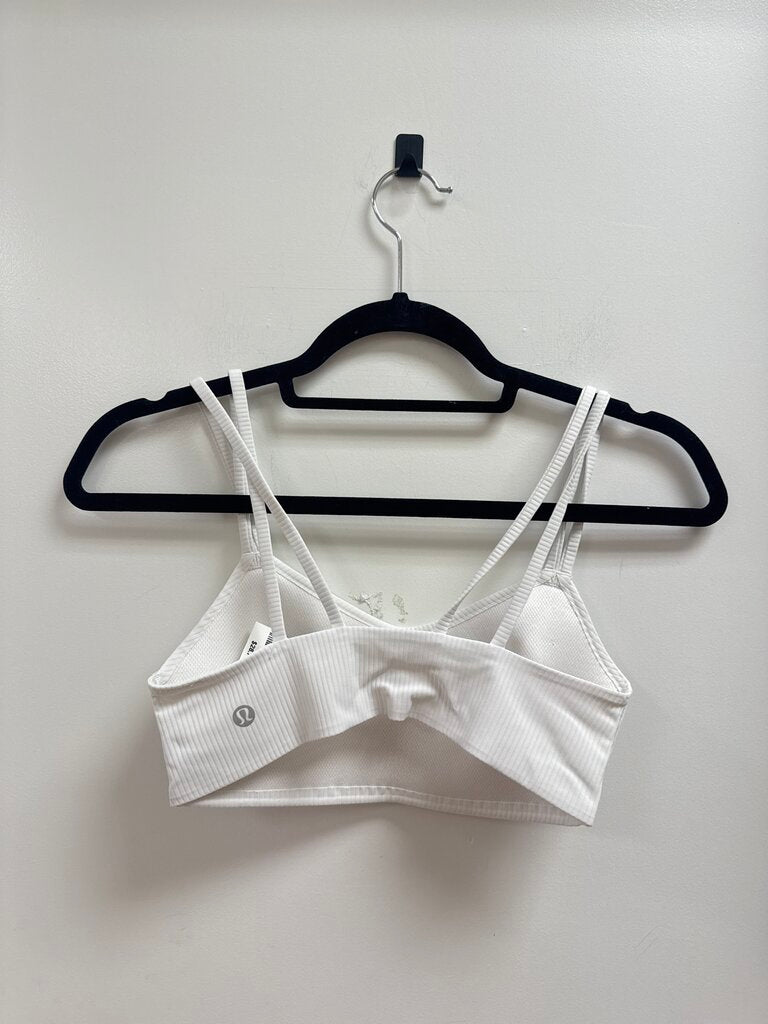 Lululemon White Ribbed Bralette