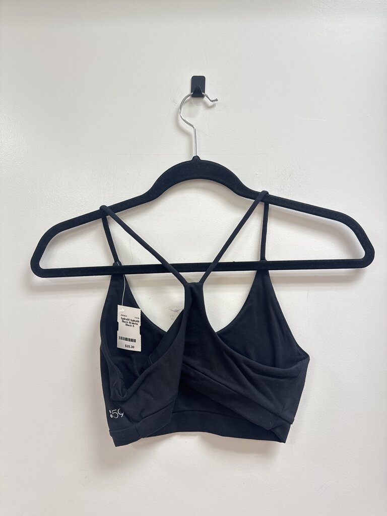 Splits59 Black Bralette