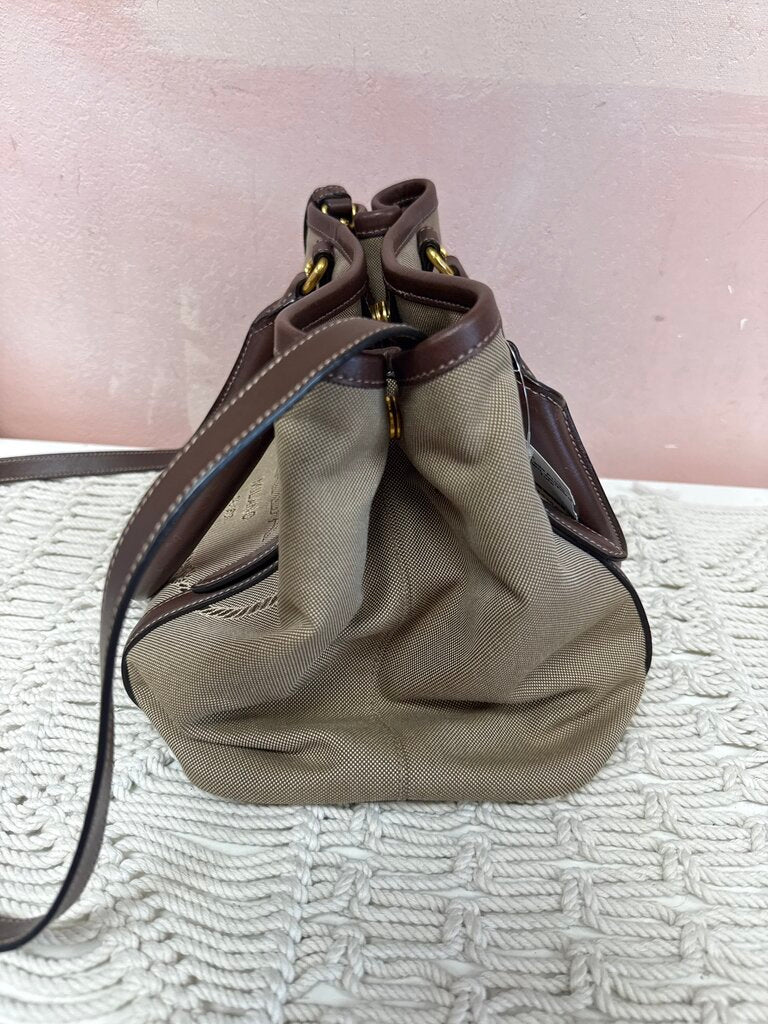 Prada Brown Jacquard Tote