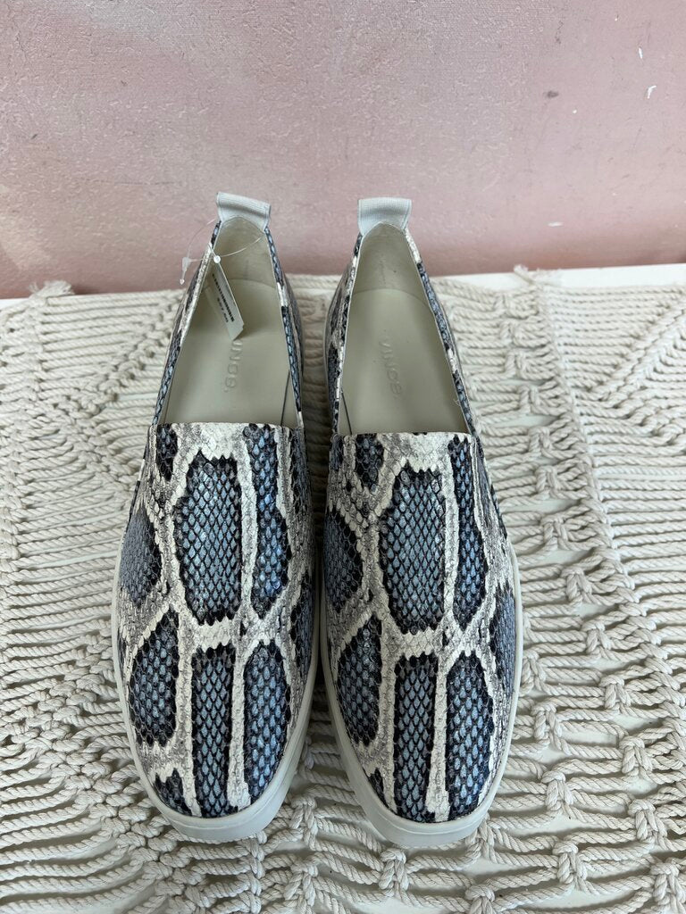 Vince Blue Snake Print Pull On Sneaker w/Box