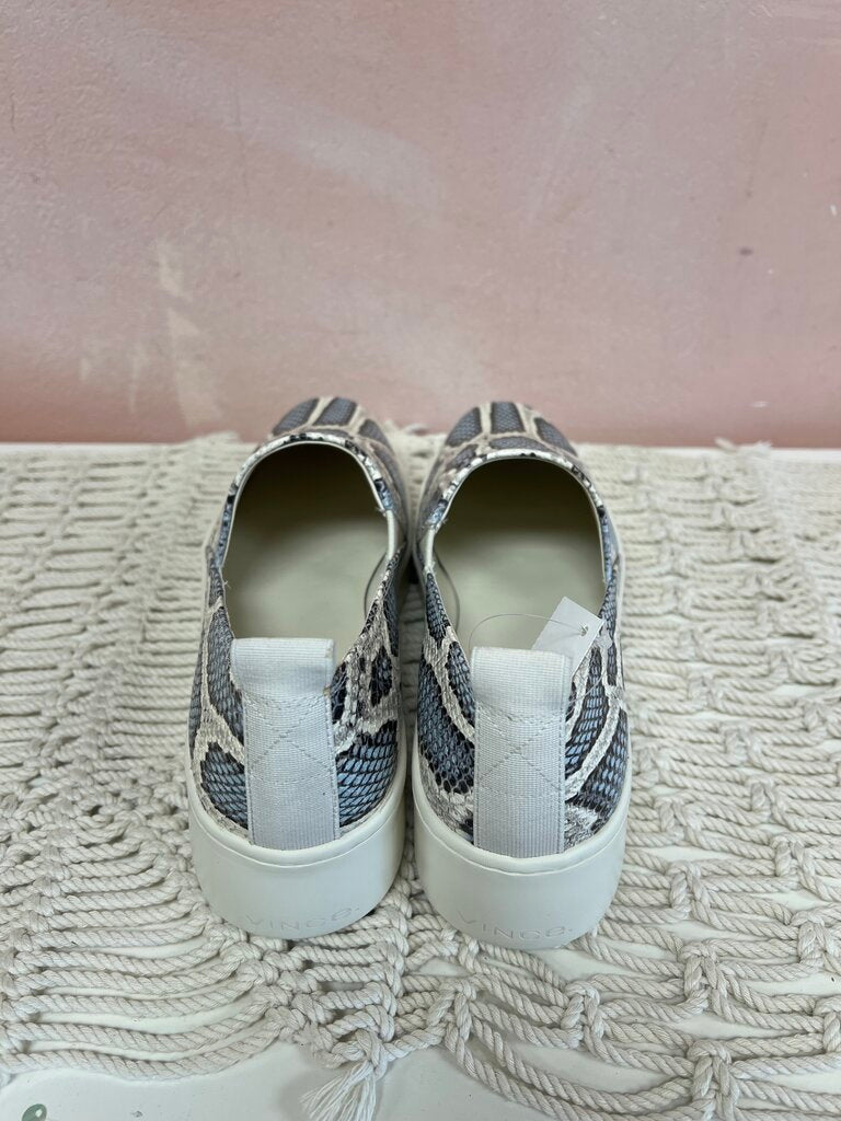 Vince Blue Snake Print Pull On Sneaker w/Box