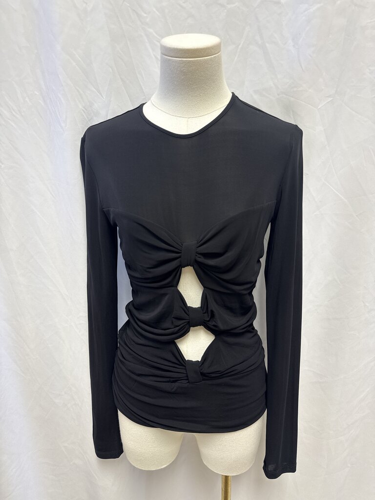 Isabel Marant Black Mesh Cut Out Top (As Is)