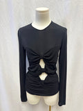 Isabel Marant Black Mesh Cut Out Top (As Is)