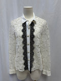 The Kooples White Lace Button Up
