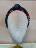 Lele Sadoughi Teal Embroidered Headband w/Bag