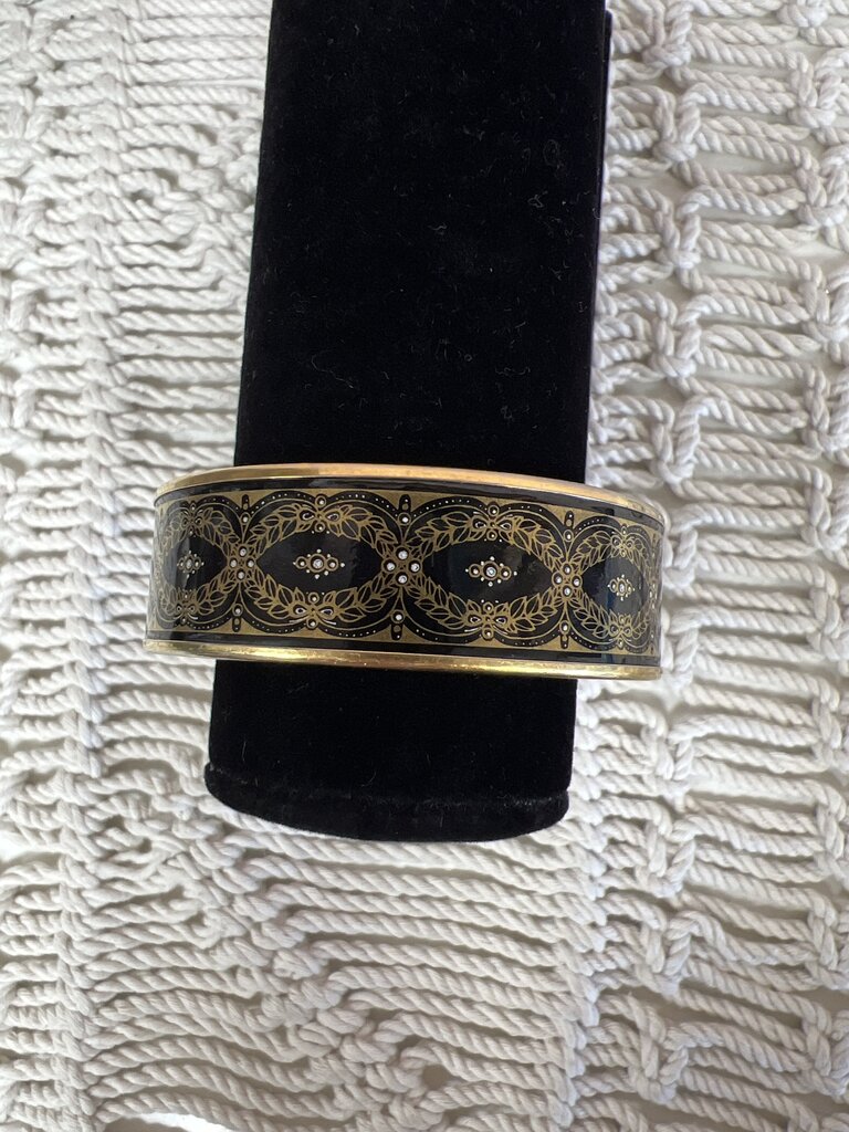 Michaela Frey Vintage Wide Floral Bangle