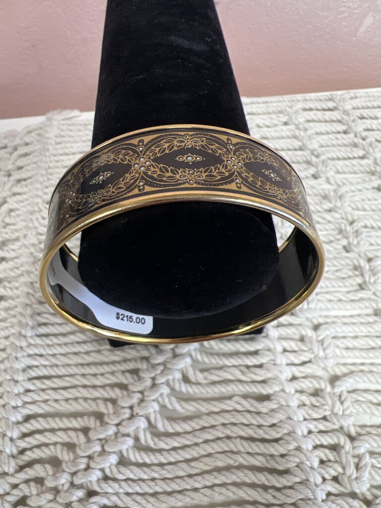 Michaela Frey Vintage Wide Floral Bangle