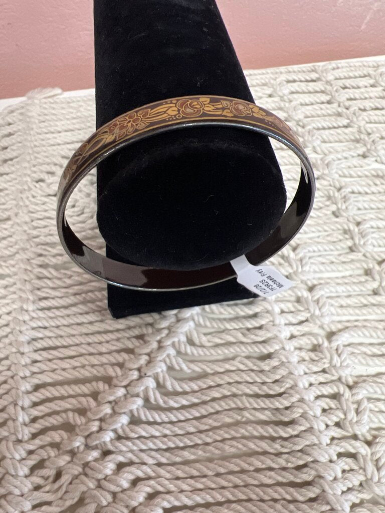Michaela Frey Vintage Narrow Floral Bangle