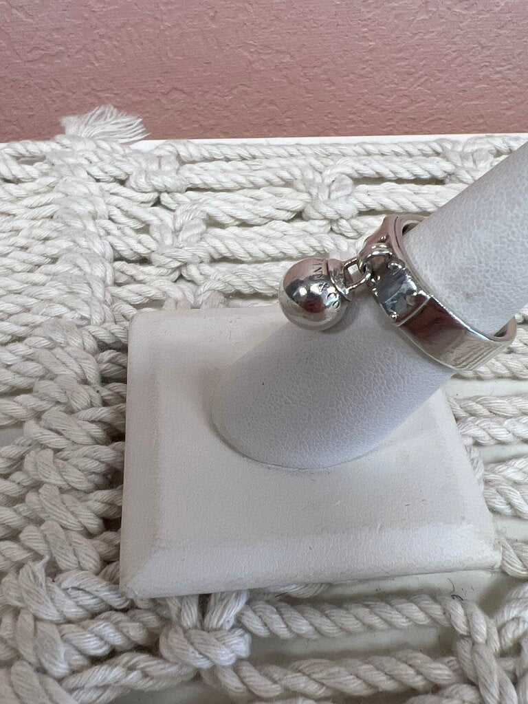 Tiffany & Co Silver Ball and Dangle Ring