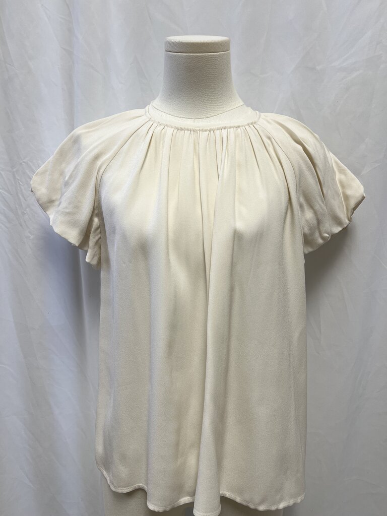Ulla Johnson Ivory Pleated Top