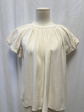 Ulla Johnson Ivory Pleated Top
