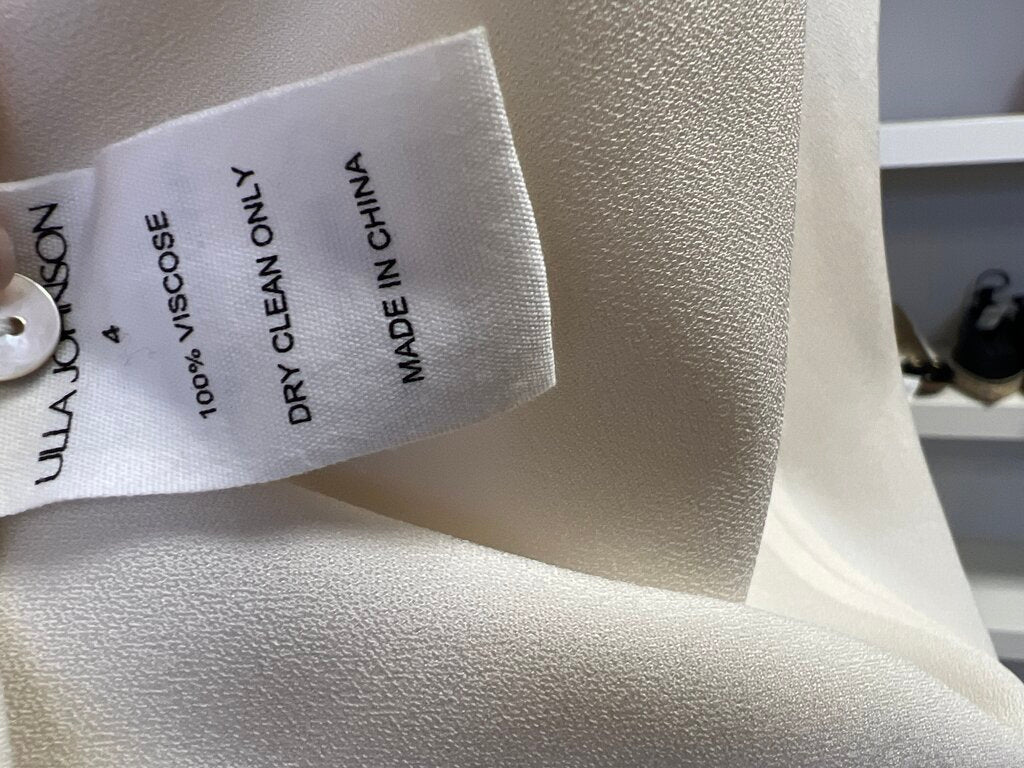 Ulla Johnson Ivory Pleated Top