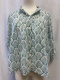 India Collection Sage Print Top