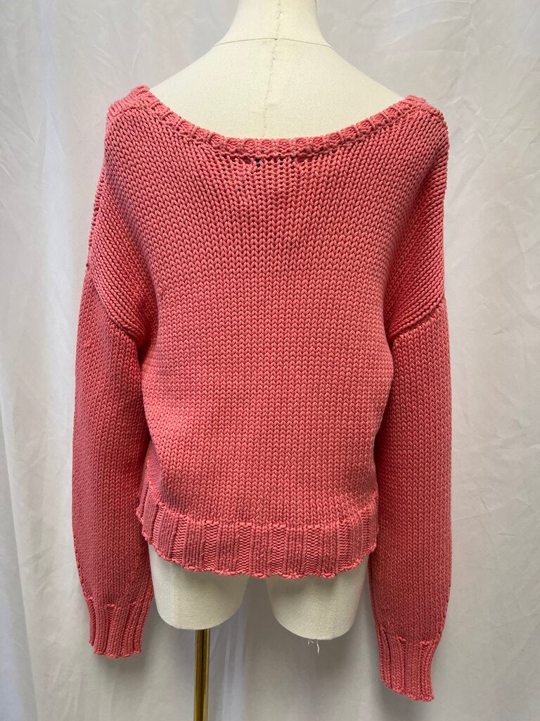 Z Supply Pink Knit Sweater NWT
