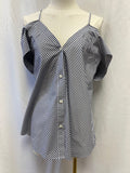 Theory Blue Striped Top