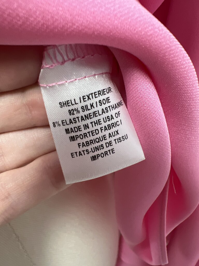 Milly Pink Ruffle Sleeve Top