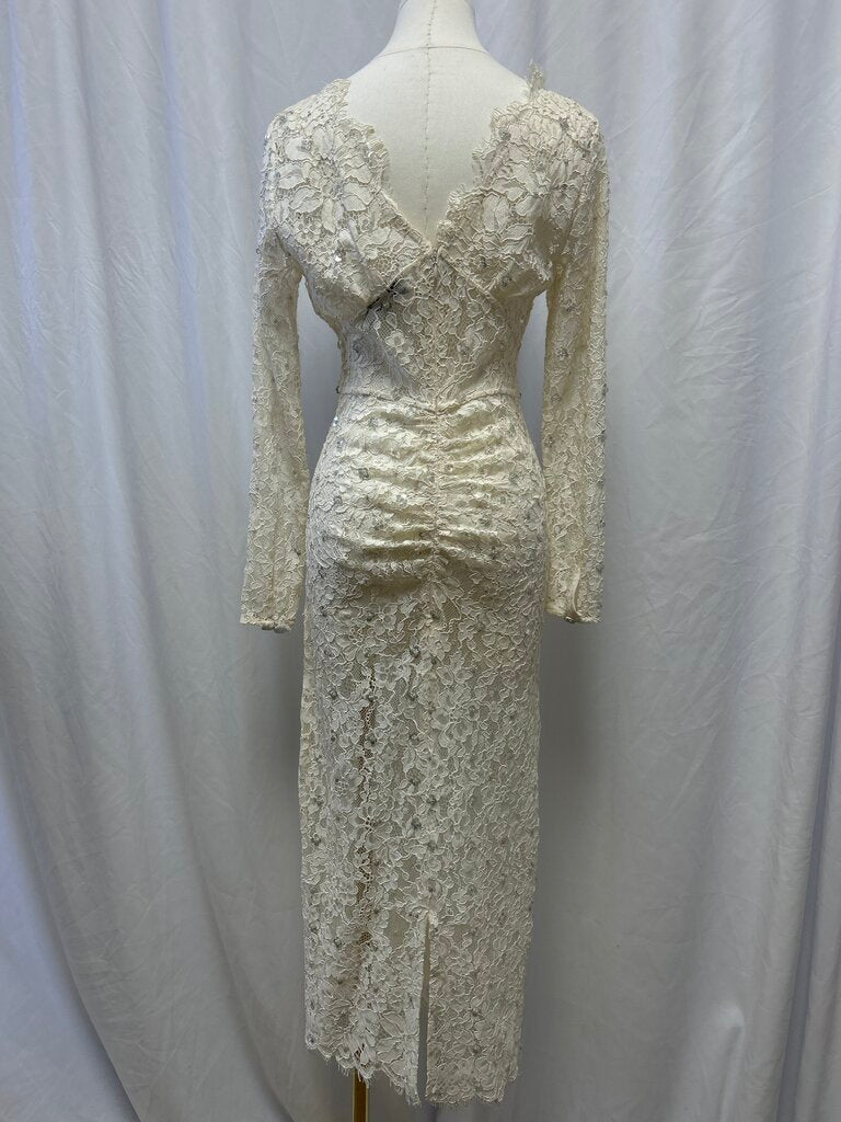 Self-Portrait White Lace Maxi Dress