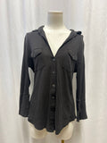 James Perse Black Button Up
