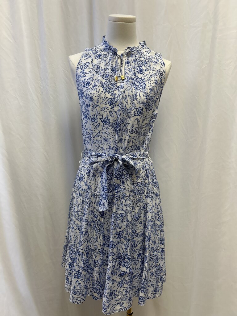 Helen Jon Blue and Whtie Floral Dress