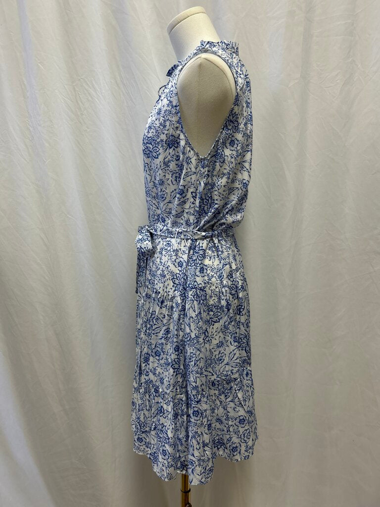 Helen Jon Blue and Whtie Floral Dress