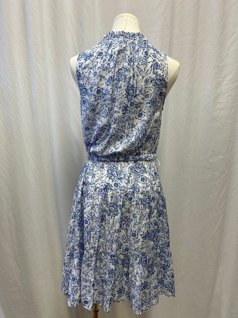 Helen Jon Blue and Whtie Floral Dress