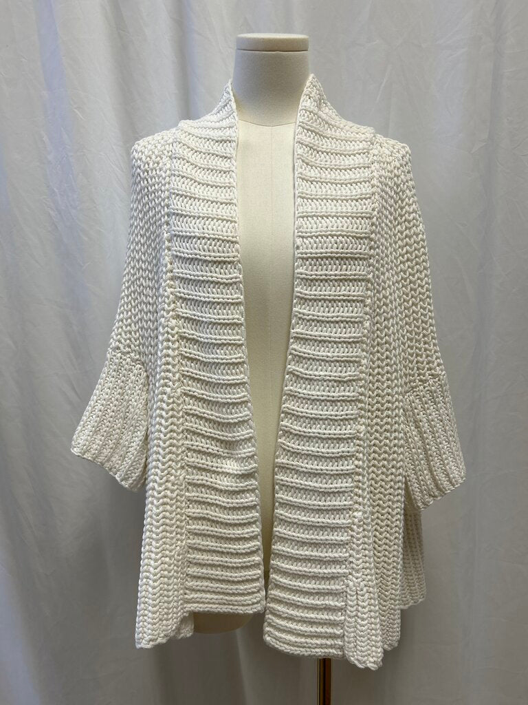 Brochu Walker Ivory Knit Chunky Cardigan