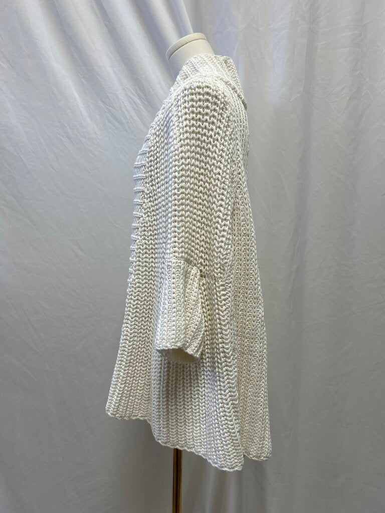 Brochu Walker Ivory Knit Chunky Cardigan