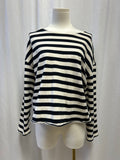 Perfectwhitetee Black and White Striped Top