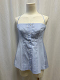 Simkhai Blue Striped Top NWT