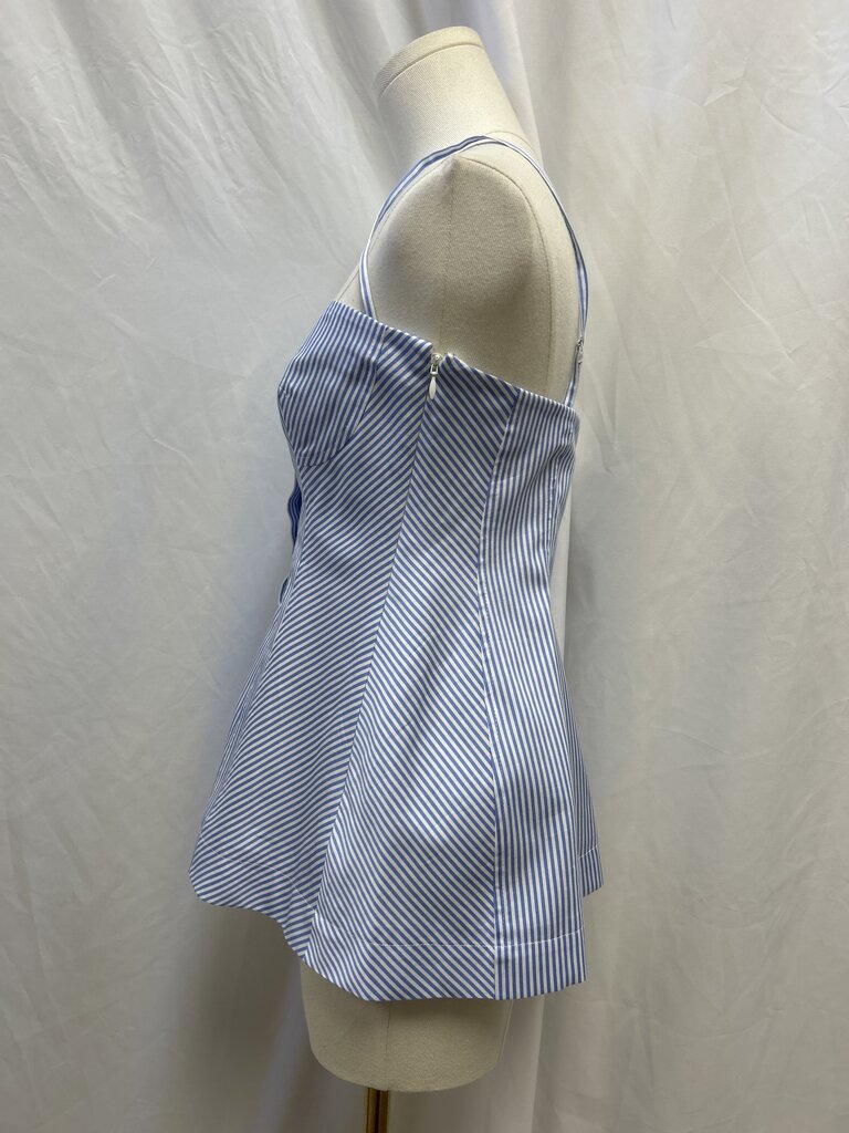 Simkhai Blue Striped Top NWT