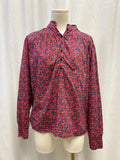 ba&sh Red Multi Poppy Blouse