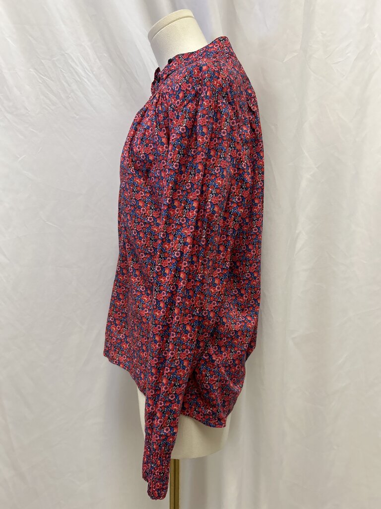 ba&sh Red Multi Poppy Blouse