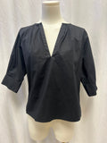 G. Black V-Neck Top