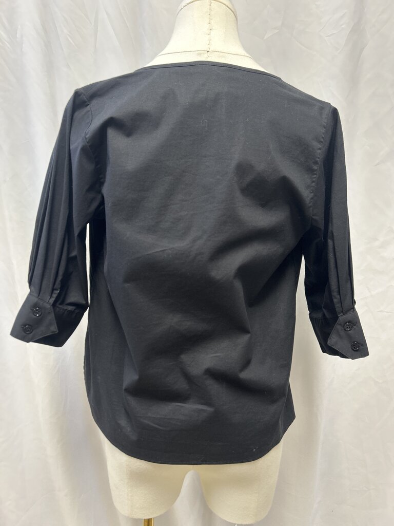 G. Black V-Neck Top