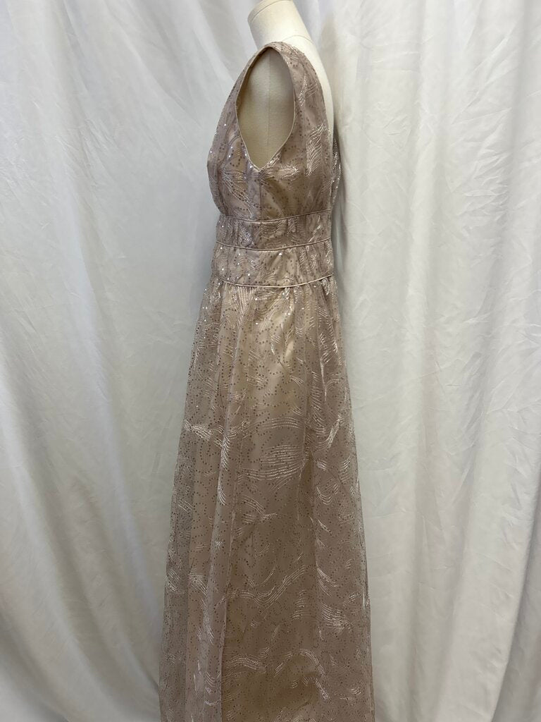 Donna Karan Beige Sequin Ball Gown NWT