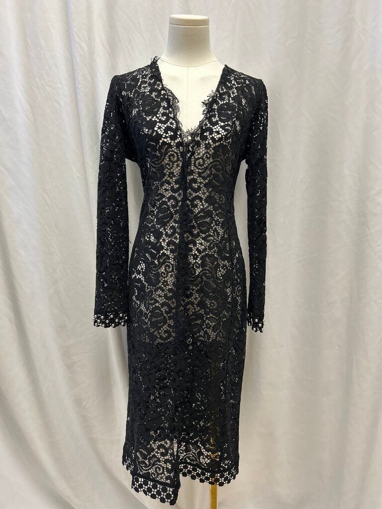 Pinko Black Lace Dress