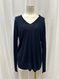 Vince Navy V-Neck Tissue Sweater NWT