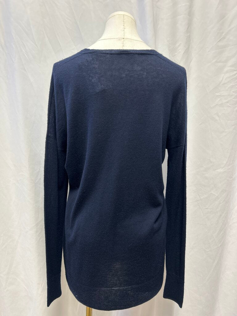 Vince Navy V-Neck Tissue Sweater NWT