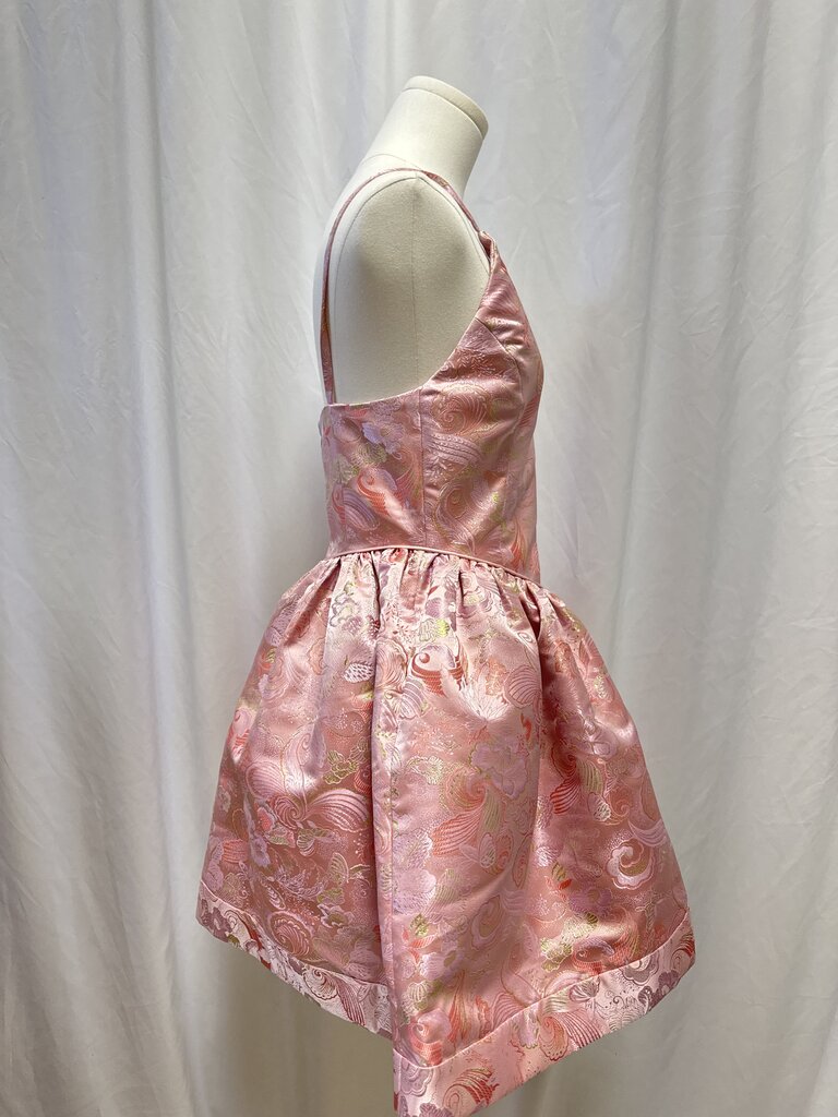 Markarian Pink Metallic Butterfly Mini Dress NWT