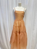 OhSevenDays Blush Sheer Maxi Dress