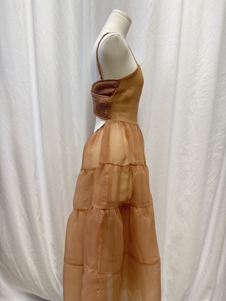 OhSevenDays Blush Sheer Maxi Dress