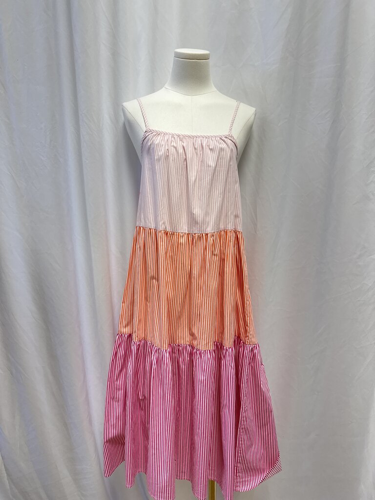 Solid & Striped Tiered Striped Dress