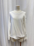 Monrow White Sweatshirt